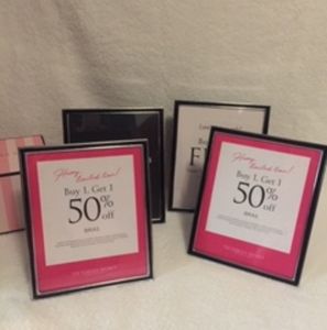 VS Pink Picture Frames VS Pink Display